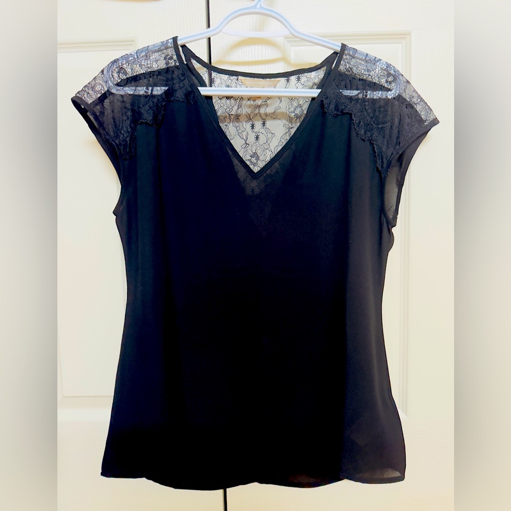 Banana Republic Elegant Black Lace Women's Top size XS